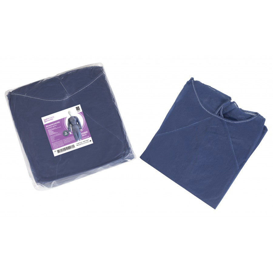 Εξεταστική μπλούζα Soft Care non woven Μπλε σκούρο