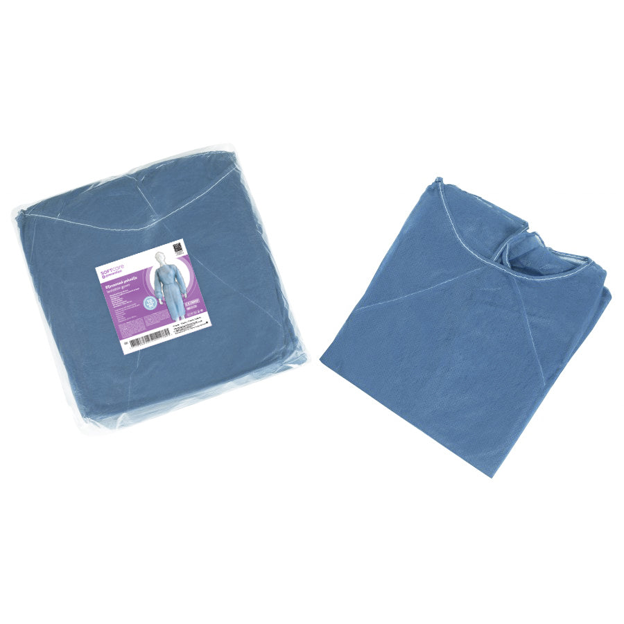 Εξεταστική μπλούζα Soft Care non woven Μπλε σκούρο
